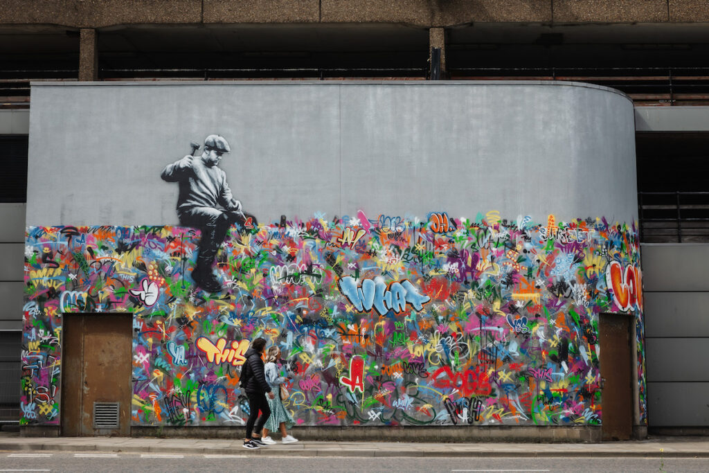 martin whatson nuart festival aberdeen wall